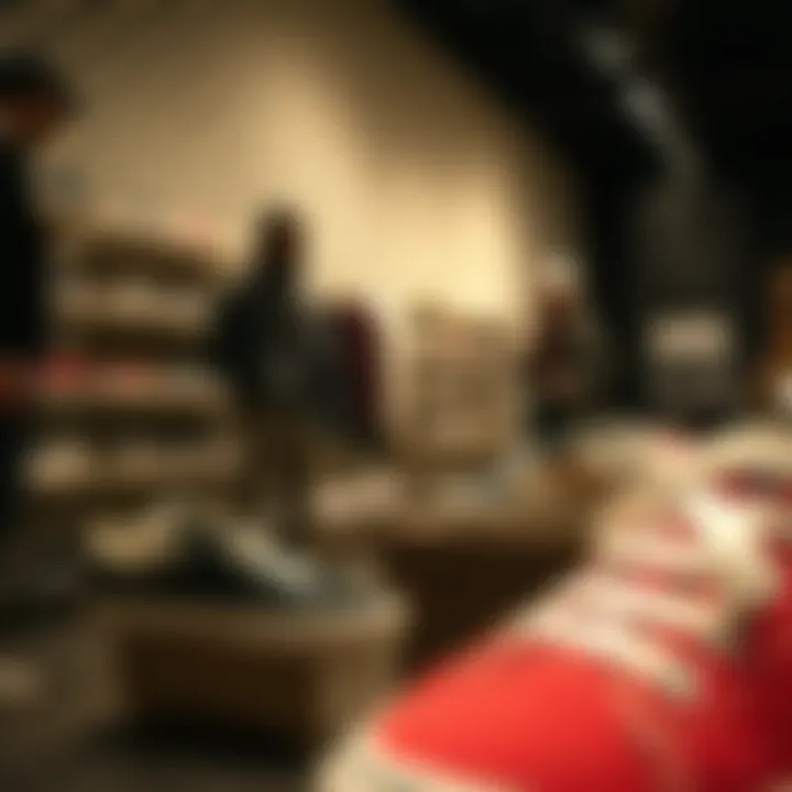 Interior of a Vans Old Skool platform store highlighting consumer experience