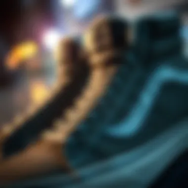 Close-up of Vans SK-8 Hi Pro materials and craftsmanship