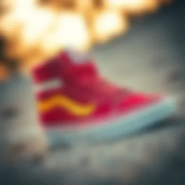 Vans SK-8 Hi Pro showcasing its unique design elements