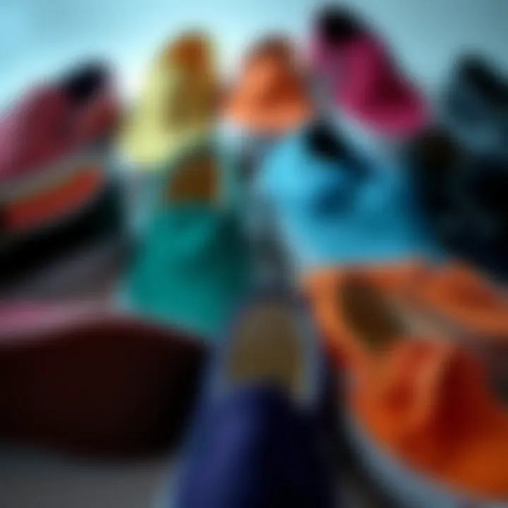 Variety of color options for Vans Slip-Ons displayed together