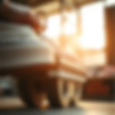 Detailing the Craftsmanship of Vans Stacked Platform Close-up view of Vans stacked platform showcasing its intricate design