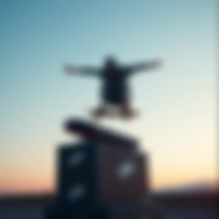 Dynamic Performance on Vans Stacked Platform Skater performing tricks on a Vans stacked platform