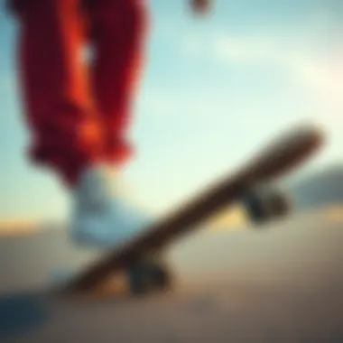 Skateboarder demonstrating performance in Vans Ultra shoes