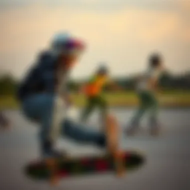 Embracing Skate Culture with Style Youth engaging in skateboarding while wearing Ralph Lauren designs