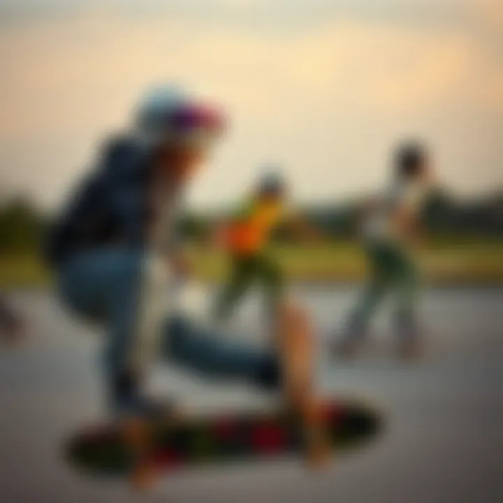 Embracing Skate Culture with Style Youth engaging in skateboarding while wearing Ralph Lauren designs